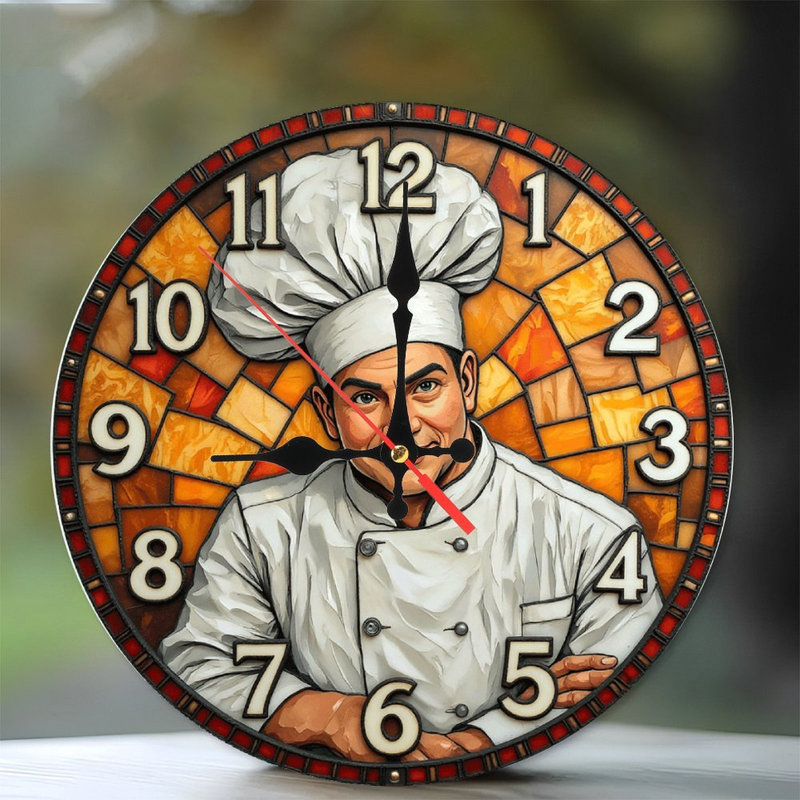 Horloge murale décorative Chef