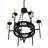 Gina 6 - Light Dimmable Geometric Chandelier