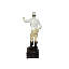 Statue de jardin classique classique, mat, blanc-beige