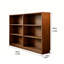 Bibliothèque sur pied en treillis, armoire de rangement pour livres d'images de style ouvert, bibliothèque de rangement à plusieurs niveaux, vitrine.