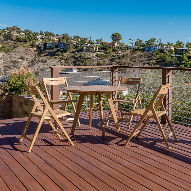 Outdoor Round Teak Dining Table