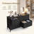 Dresser For Bedroom, Chest Of Drawers, TV Stand, Steel, MDF, 5 Non-Woven Fabric Drawers, Storage Organizer Unit, Closet, Entryway-1641728027