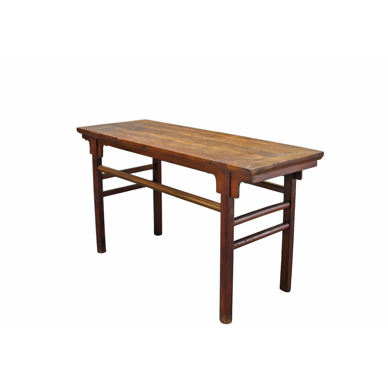 Console de 62 po de long brun antique