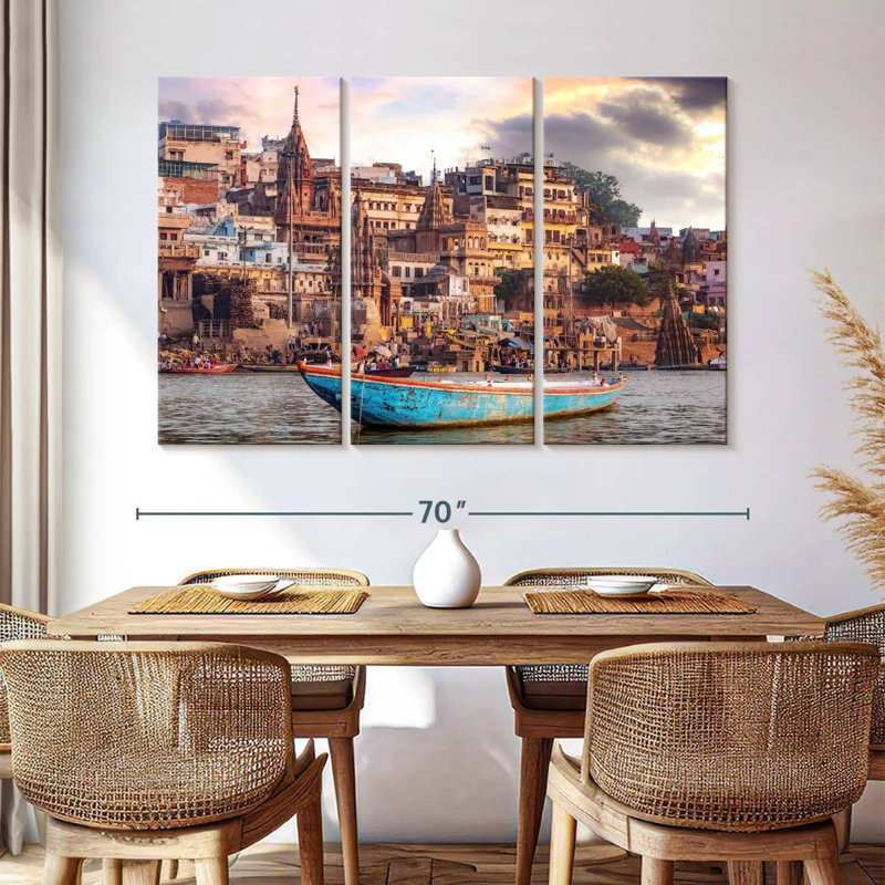 Lilie Scenic Manikarnika Ghat, 42" H x 65" W