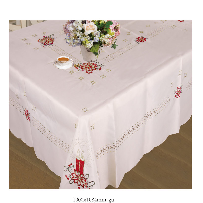Prout Candles Tablecloth, 120" W x 70" L