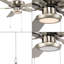 Ventilateur de plafond à DEL 1 lumière Edgelit-2139816448