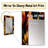 Carlaysia Yellow Rustic Autumn Leaves - vintage  Unique Wall Mirror, Floral Mirror, Printed Metal Art-267214896