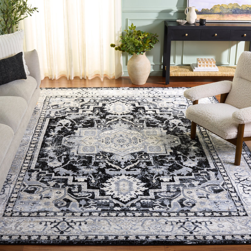 Hayashi Machine Woven Oriental Area Rug, Rectangle 8' x 10'