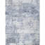 Tapis argenté et bleu clair noué à la main de haute qualité