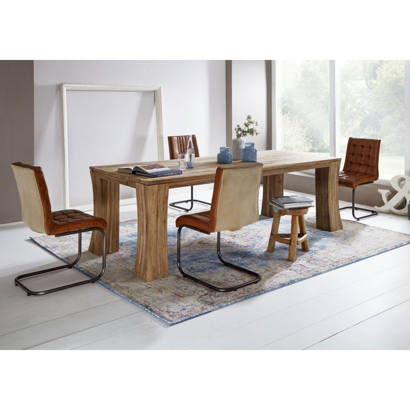 Bassano Teak Solid Wood Dining Table, H78 x L200 x W100cm