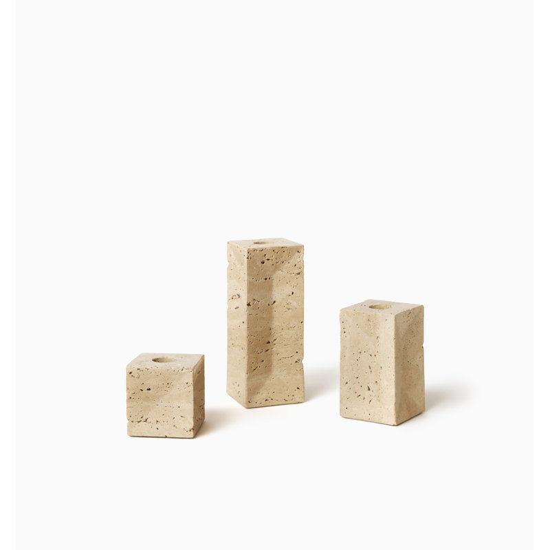 Travertino Candlestick