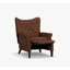 Amara Stationary Rolled Arm Wingback Recliner-863607524
