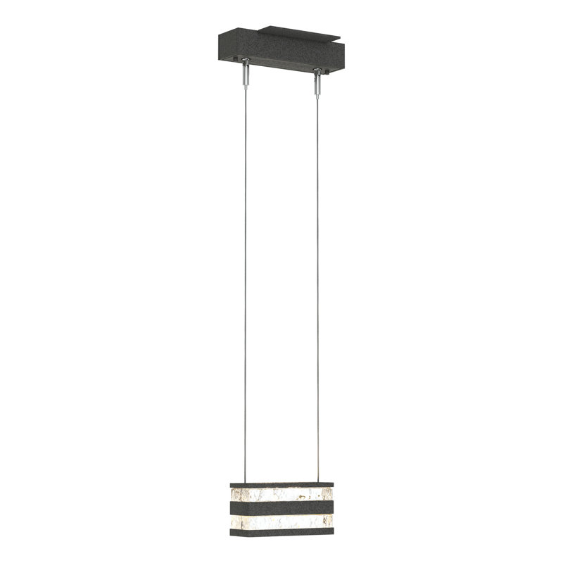 Luminaire suspendu à DEL Stacks, Fer naturel