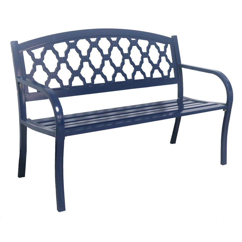 Banc de jardin en acier inoxydable Dezaraye
