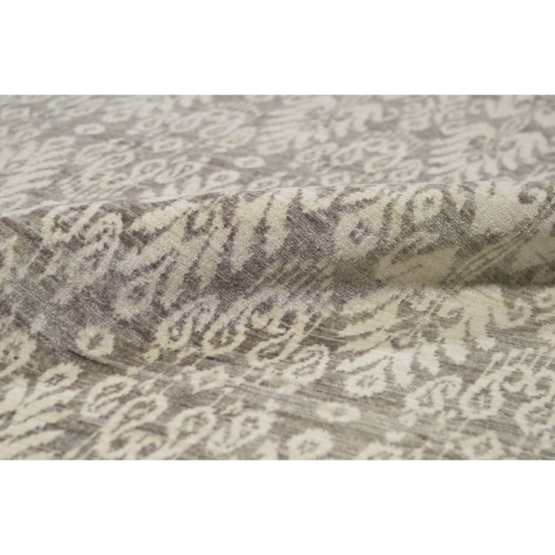 Sultanabad Wool Ikat Area Rug in Gray