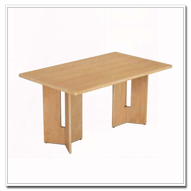 Table de salle à manger Farmhouse, Bois naturel délavé