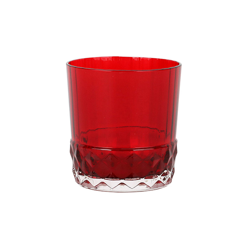 Deco Handmade Drinking Glass, 1, Red