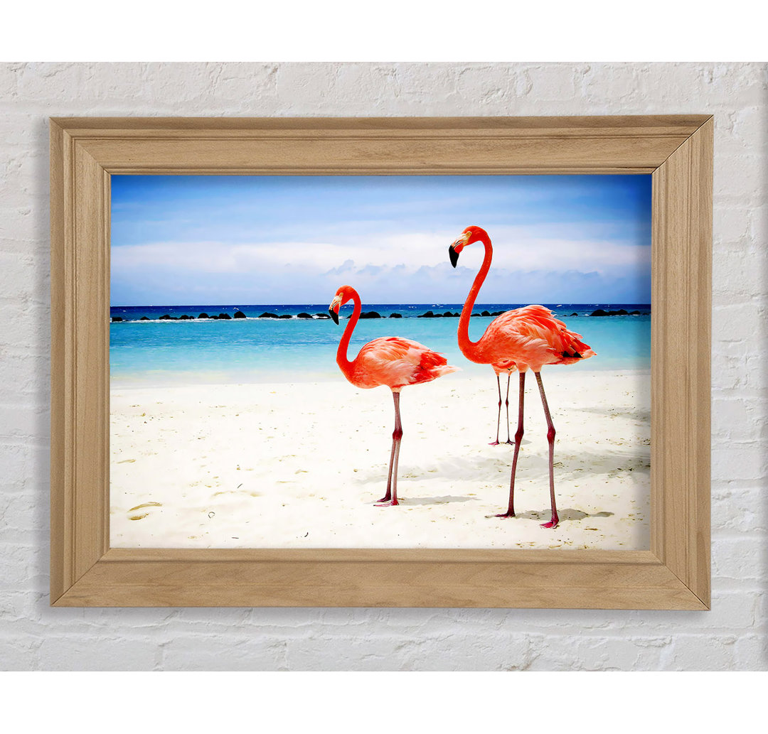 Gerahmtes Bild Flamingo Paradise