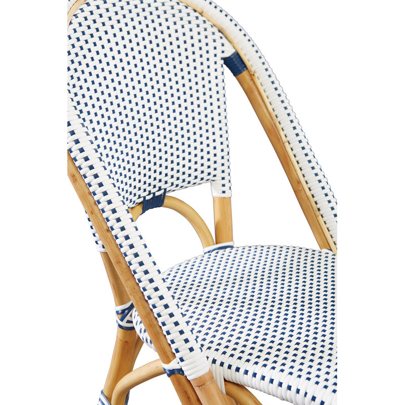 Blue Solid Wood Dining Chair