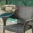 PE WICKER STACKING ARMCHAIR,4PCS