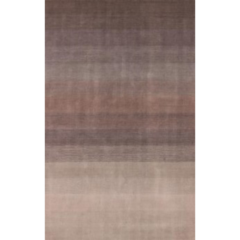 Tapis en viscose taupe / brun tissé à la main 9 pi x 12 pi