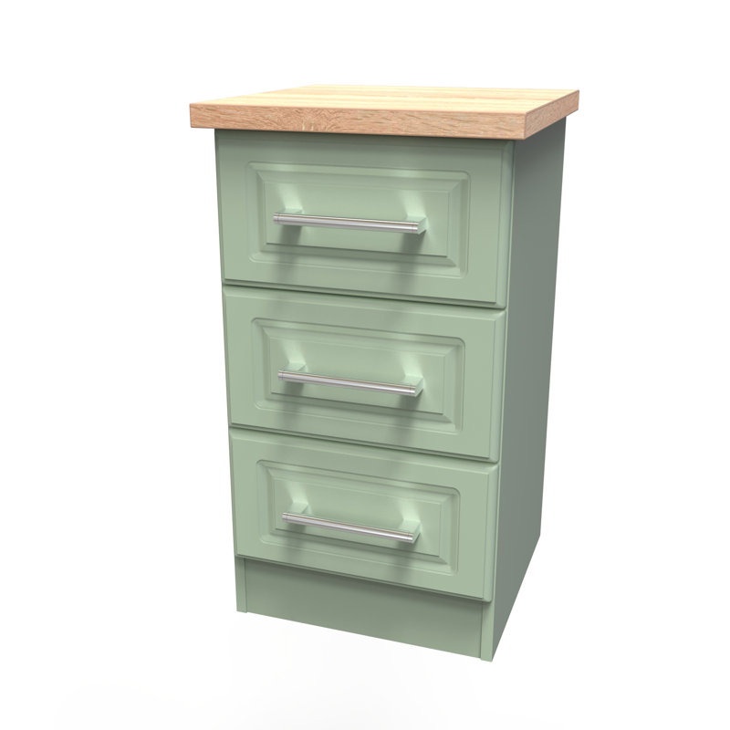 37cm W Manufactured Wood Bedside Table