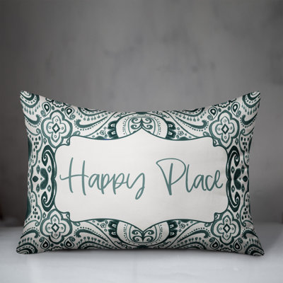 Paisley Outdoor Reversible Throw Pillow