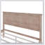 Lit plateforme en bois de style Mid-Century avec tête de lit et support à lattes de bois, aucun sommier nécessaire-784100290-784100292