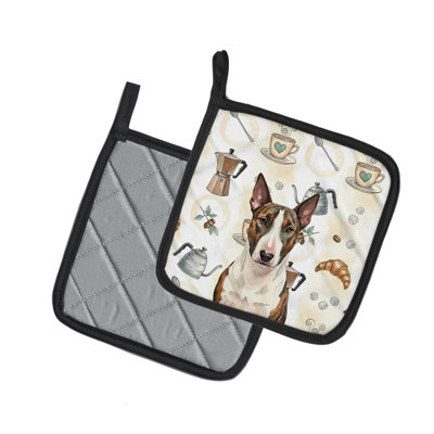 Paire de supports à café Brindle and White Bull Terrier