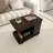 Adjustable End Table With Wheels,Modern Side Table With 360°Rotating Top And Storage Space-885491487