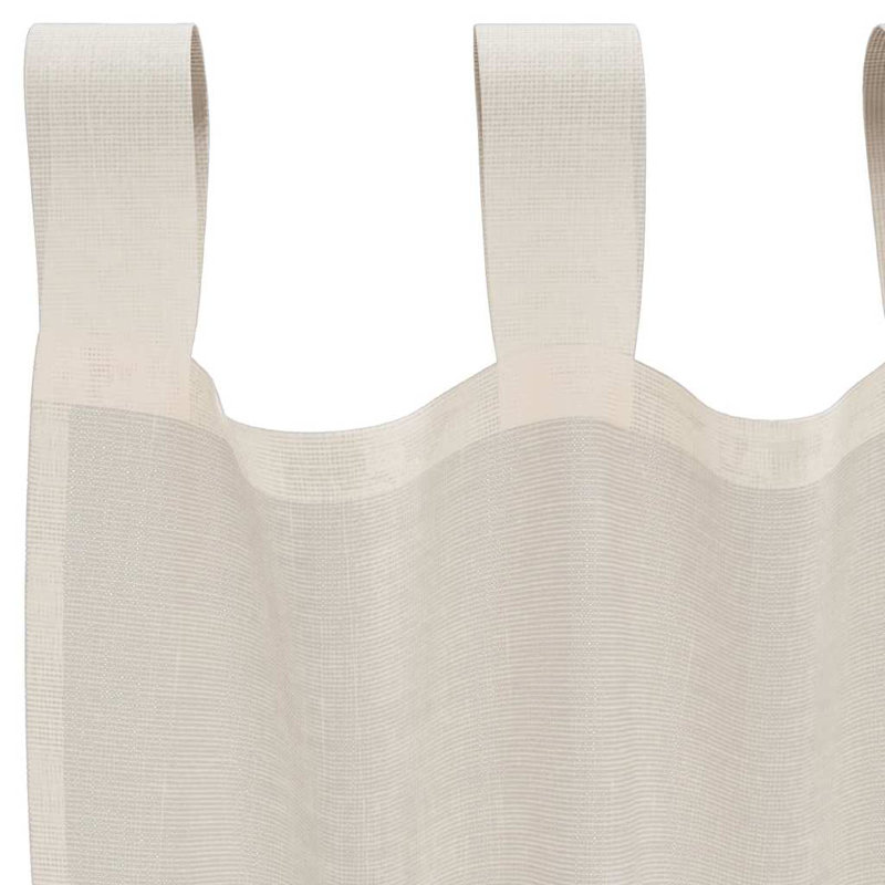 Semi Sheer Curtain Pair, Cream