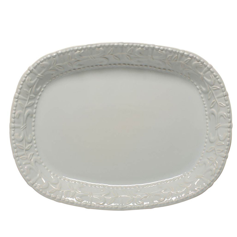 Historia Large Oval Platter - Milan - Barely Blue, Barely Blue