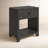 Cleo Raffia 1 - Drawer Nightstand, Charcoal Gray Raffia-1155862254