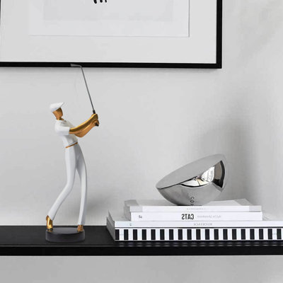 Golf Figurine Statue,  Polyresin Golfer Decoration Arts