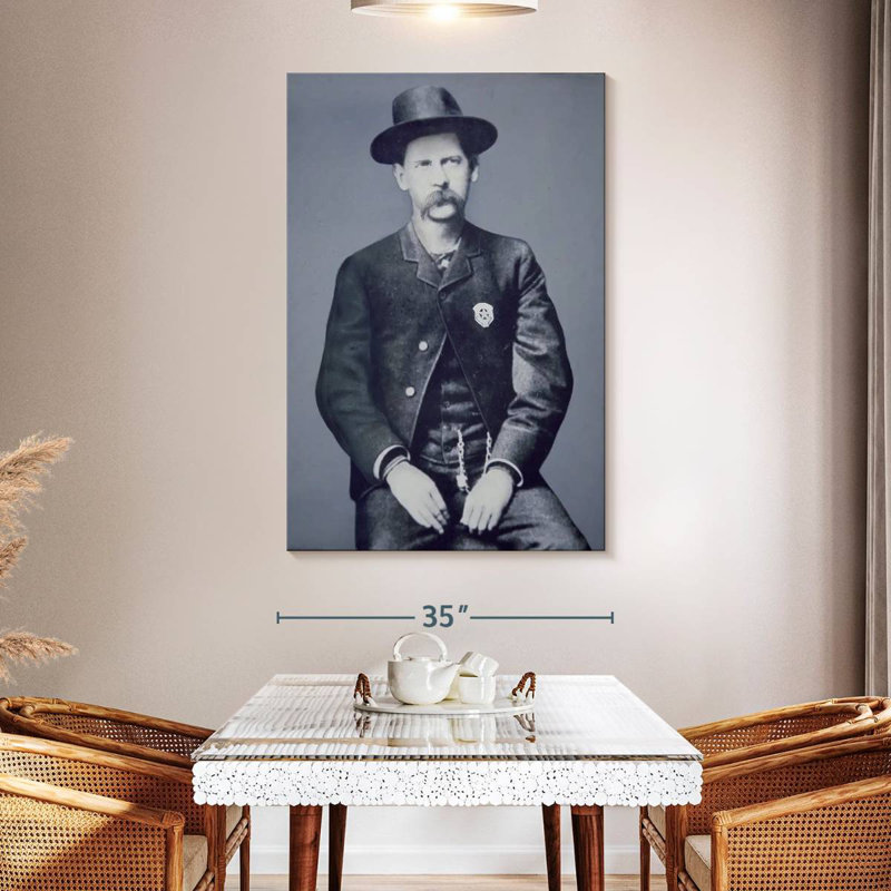 Lelar Wyatt Earp June 1883, 51" H x 34" W