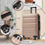 Ensemble de valises Hardshell en ABS - Valises légères et durables avec deux roues pivotantes, tailles de bagage à main et pour bagages