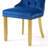 Traditional Velvet Wingback Tufted Solid Wood Upholstered Dining Chairs With Lion Head Pull Ring-365596485-358306966