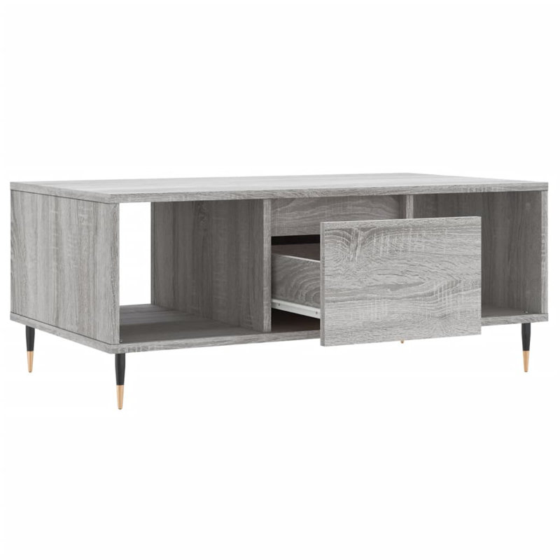 Ceda Coffee Table with Storage, Grey Sonoma