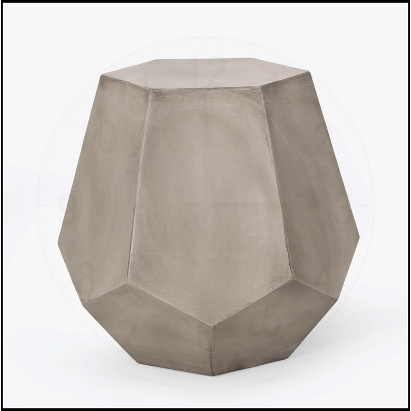Table d'appoint d'extérieur, gris clair