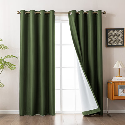 100% Blackout Curtains, Cross Twill Jacquard Luxury Home Decor for Bedroom and Living Room