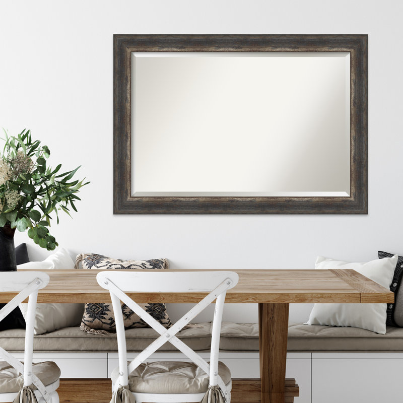 Miroir mural Turbeville, Gris foncé, 29 po x 41 po