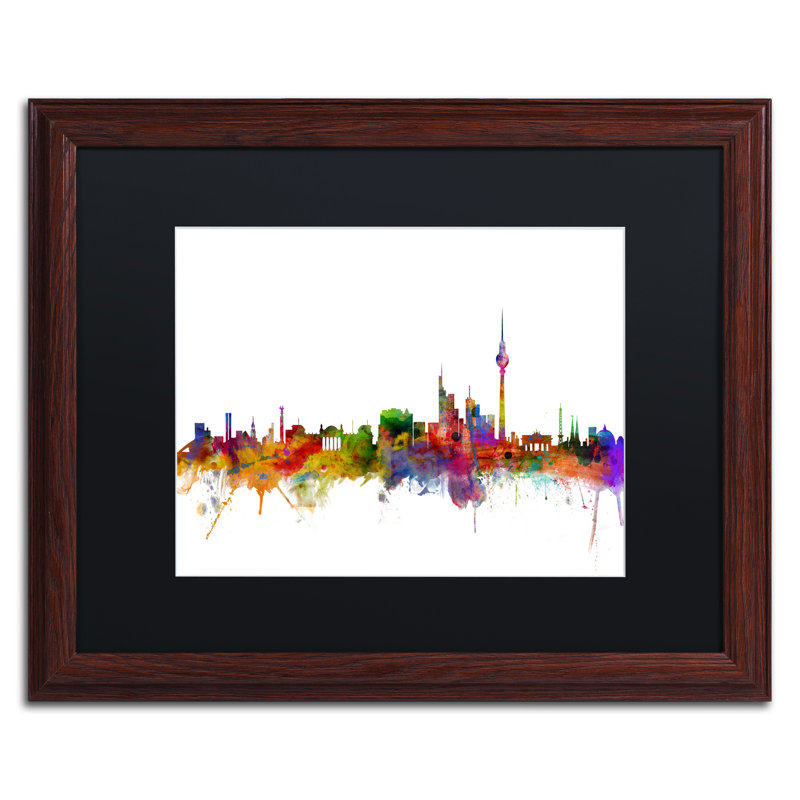 « berlin allemagne horizon iii », reproduction d’impression encadrée, H 16 po x l 20 po x P 0,5 po