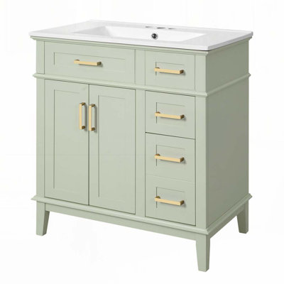 Meuble-lavabo 30 po avec lavabo en céramique
