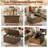 4 In 1 Lift Top Square Coffee Table With Hidden Storage-33301200
