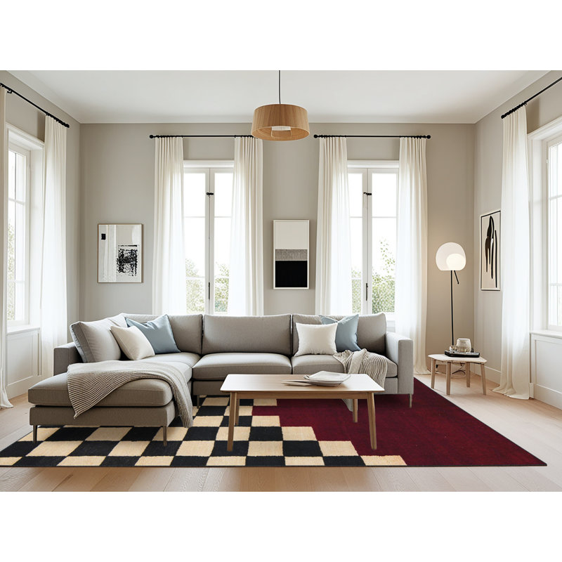 Tapis abstrait et moderne 5156, Rectangle 8 pi x 10 pi