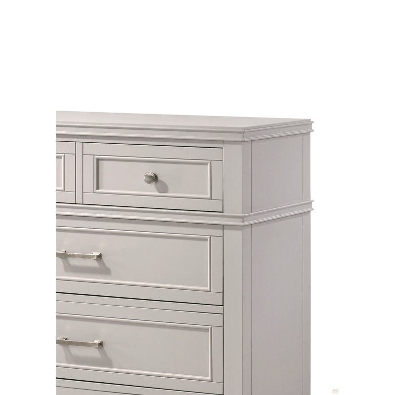 Commode 5 tiroirs, Gris