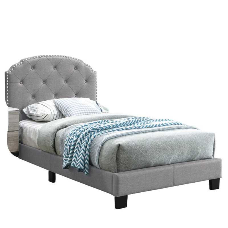 Mobilier de chambre à coucher capitonné, Lit simple