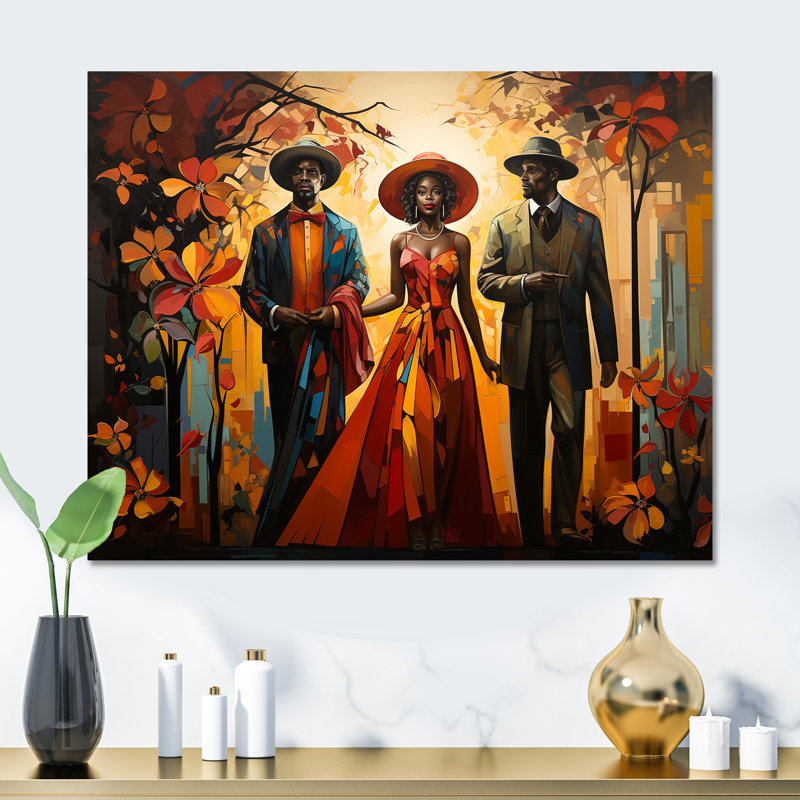 Contes de folklore africain - Art afro-américain, art mural en métal MT131780, H 24 po x l 32 po x P 1 po