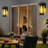 Outdoor Large Wall Sconce Light, Matte Black Metal & Tempered Glass Shade Wall Lantern Waterproof For Porch Doorway Patio（Set Of 2)-1860658775-1861895833
