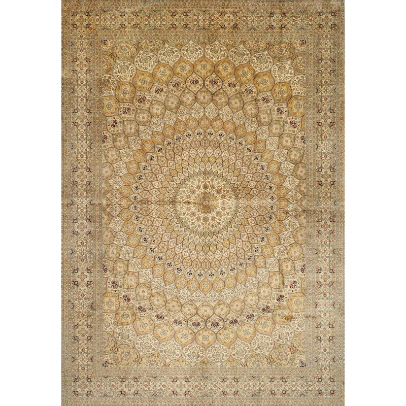 Tapis oriental beige, Rectangle 7 pi x 10 pi